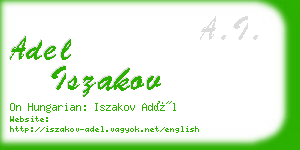 adel iszakov business card